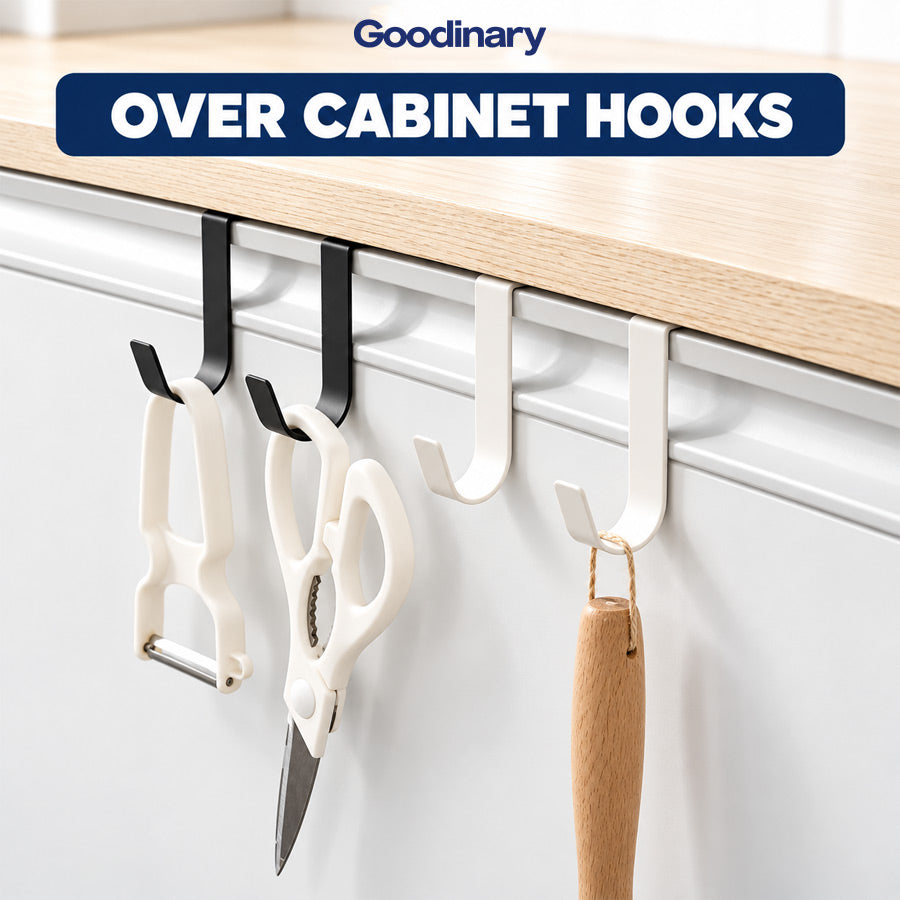 Over Cabinet Hooks – 5 Pieces