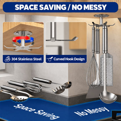 Rotating Utensil Hangers – 2 Pieces