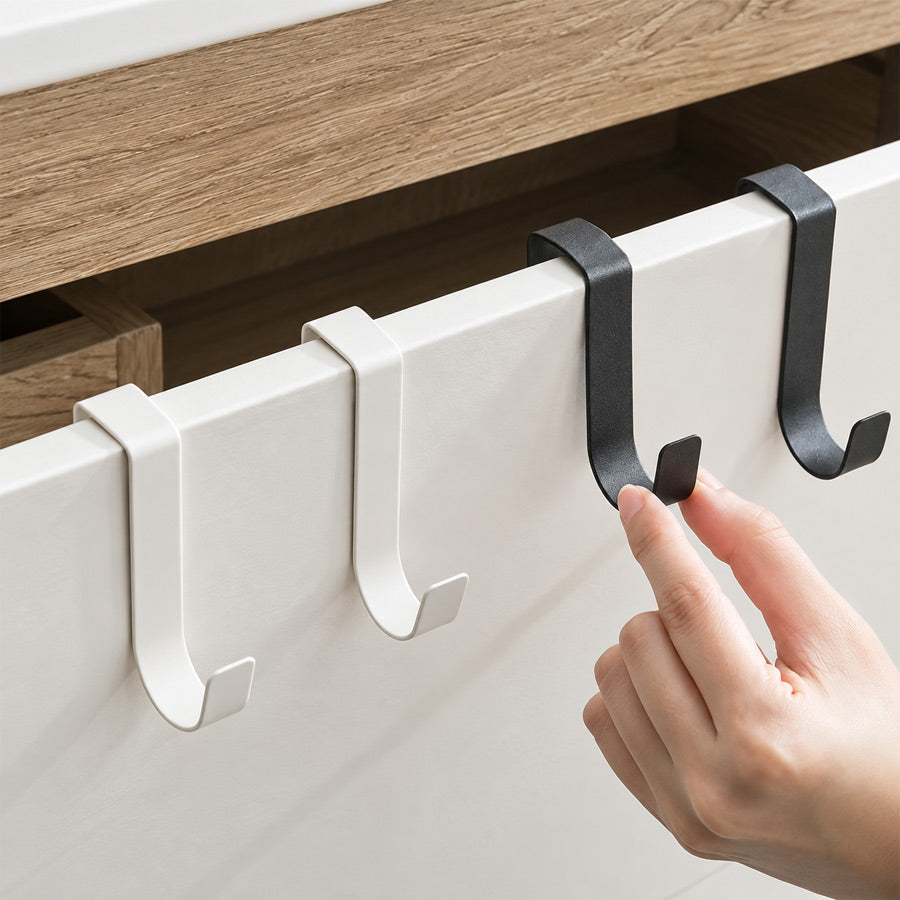 Over Cabinet Hooks – 5 Pieces