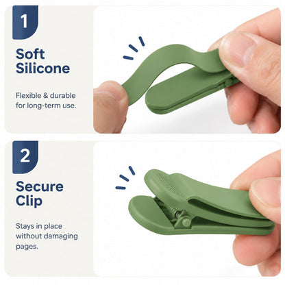 Silicone Reading Bookmark – 3 Pieces