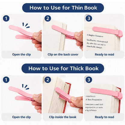 Silicone Reading Bookmark – 3 Pieces