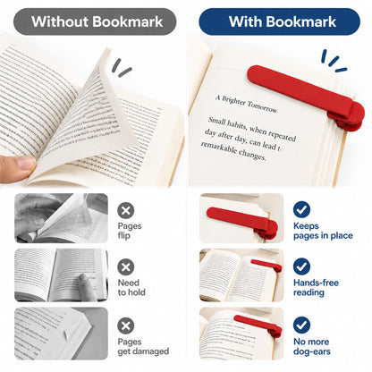 Silicone Reading Bookmark – 3 Pieces