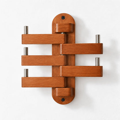 Rotating Wood Hook Rack