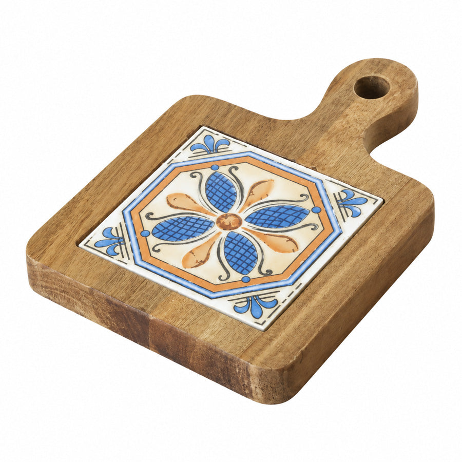 Natural Wood Tiles Pot Mat