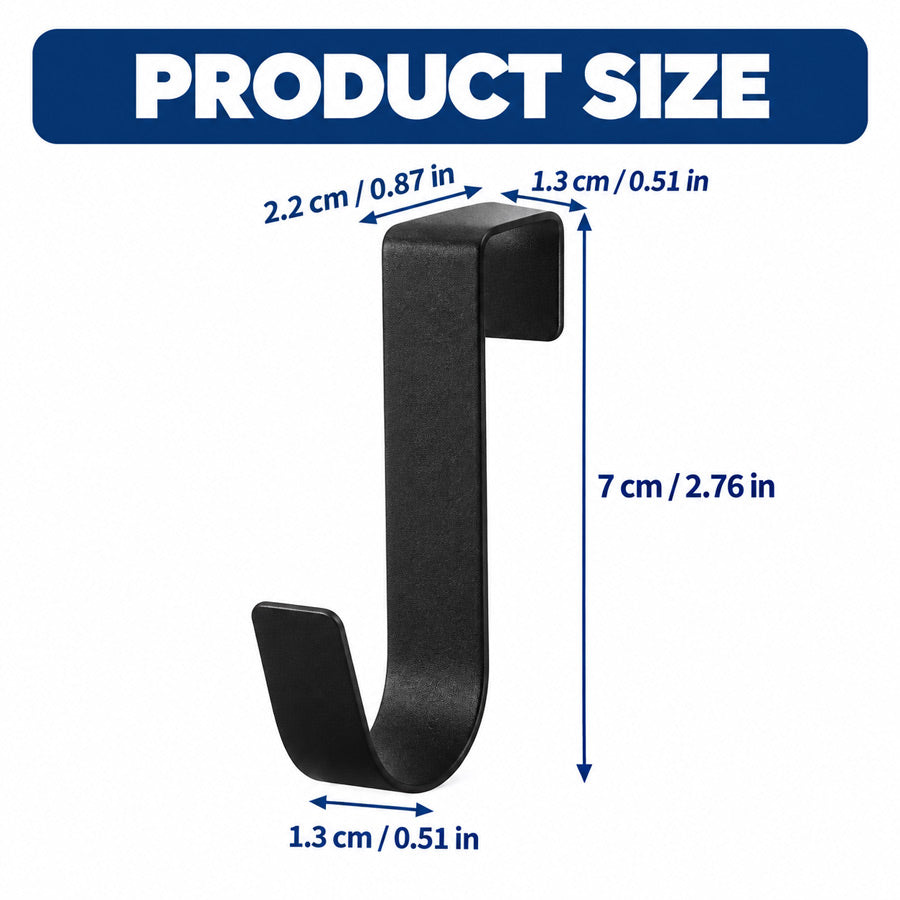 Over Cabinet Hooks – 5 Pieces