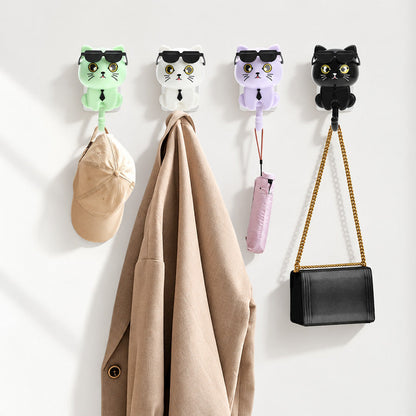 Cat Wall Hooks – 4 Pieces