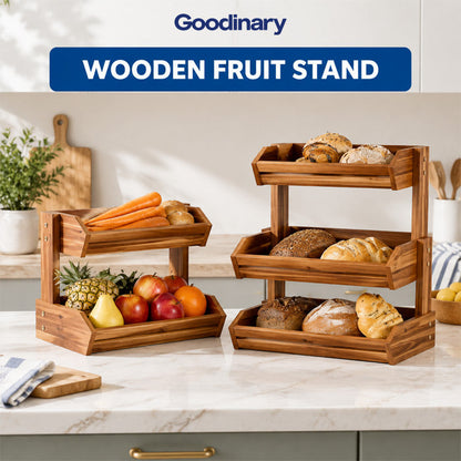 Wooden Stand for Kitchen Counter Storage