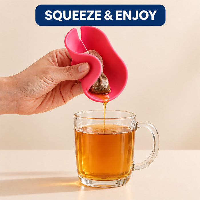 Double-Wall Glass Tea Mug with Silicone Tea Bag Holder