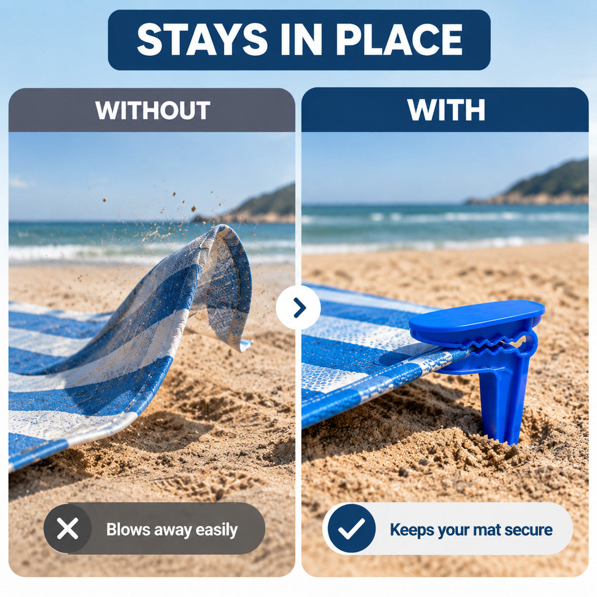 Beach Towel Clips – 4 Pieces