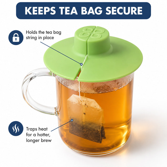 Double-Wall Glass Tea Mug with Silicone Tea Bag Holder