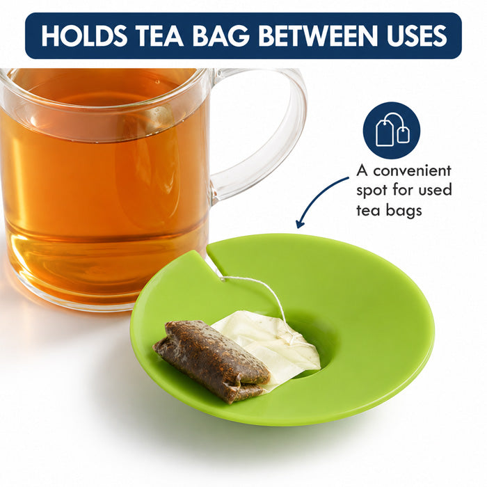 Double-Wall Glass Tea Mug with Silicone Tea Bag Holder