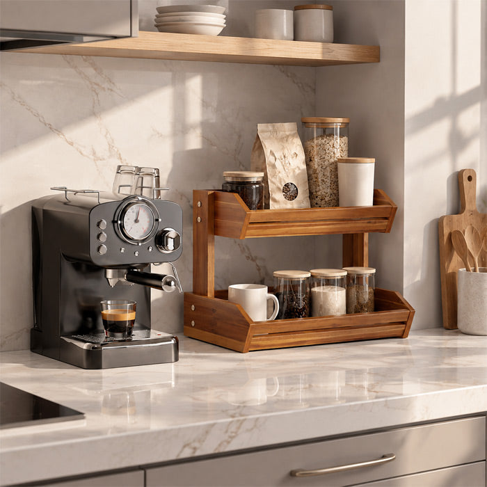 Wooden Stand for Kitchen Counter Storage