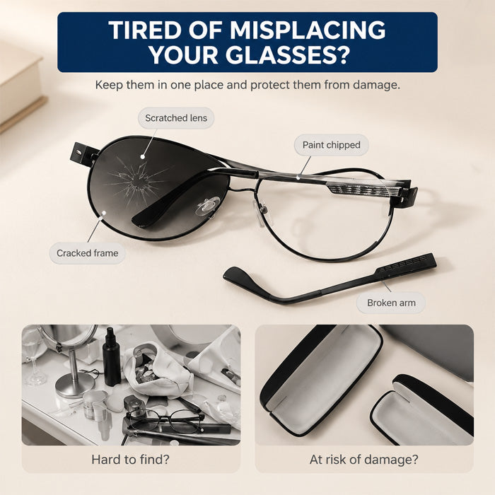Wall Mounted Glasses Organiser