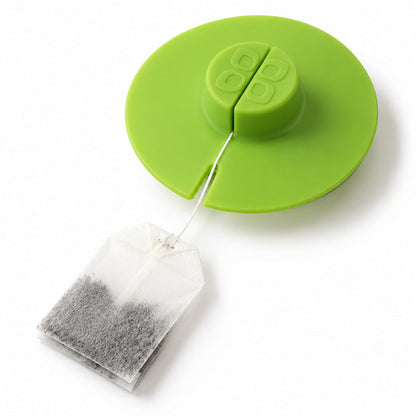 Double-Wall Glass Tea Mug with Silicone Tea Bag Holder