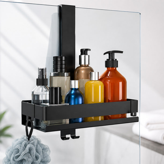 No Drill Bathroom Shelf