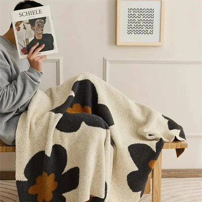 Sunflower Printed Soft Fleece Throw Blanket