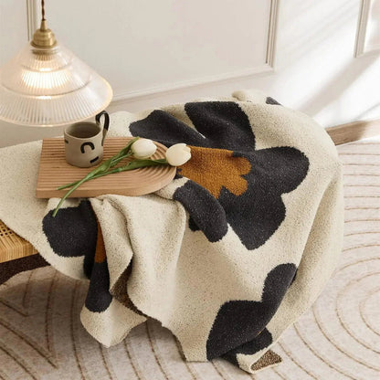 Sunflower Printed Soft Fleece Throw Blanket