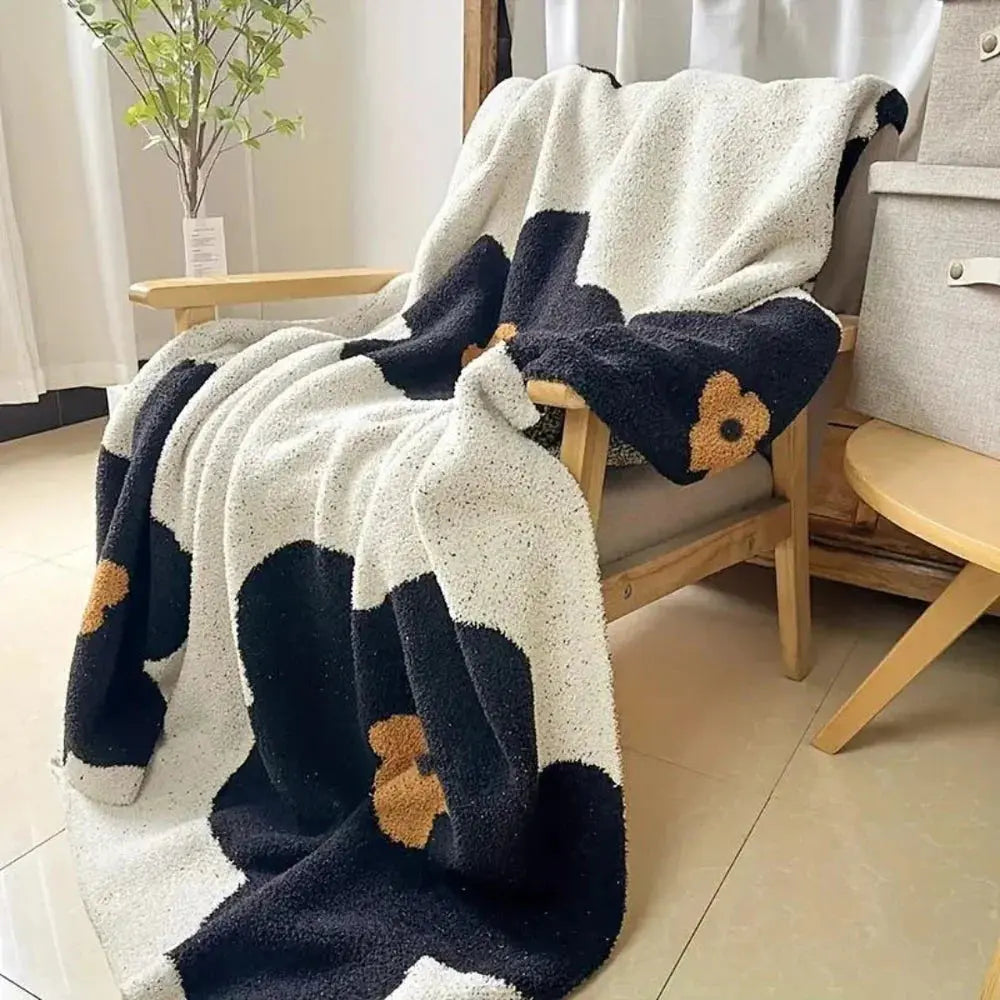 Sunflower Printed Soft Fleece Throw Blanket