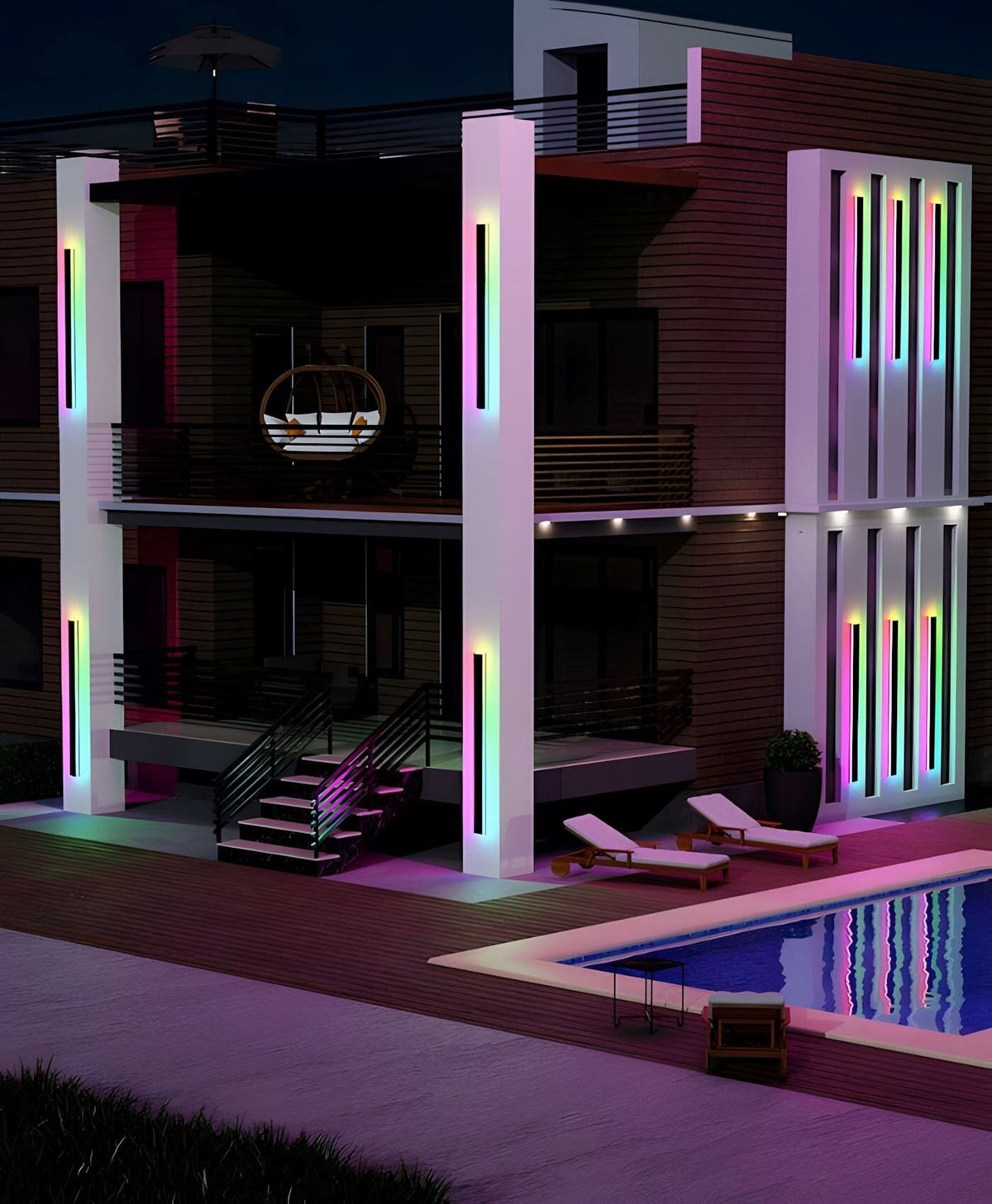 IP65 Waterproof RGB Dimmable LED Wall Light – image 11