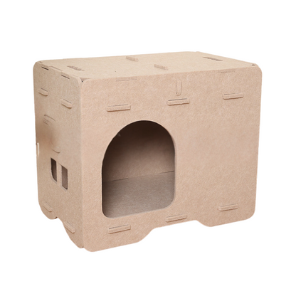 Felt Cat Cave House - 2-in-1 Hideout & Perch Bed