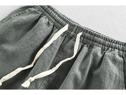 Men’s Casual Cotton Shorts – Loose Fit with Pockets