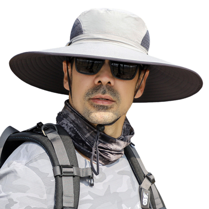 Extra Wide Brim Sun Hat for Big Heads – UV Protection