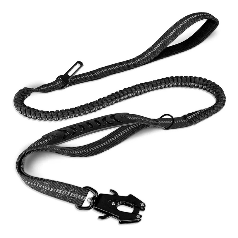 Heavy-Duty Reflective Dog Leash - Shock Absorbing