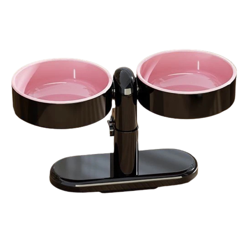 Adjustable Raised Pet Bowl - Elevated Feeder