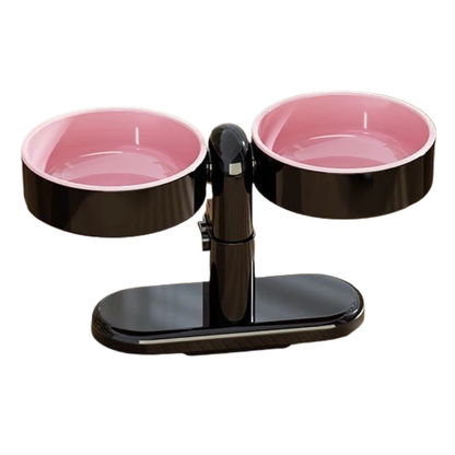 Adjustable Raised Pet Bowl - Elevated Feeder