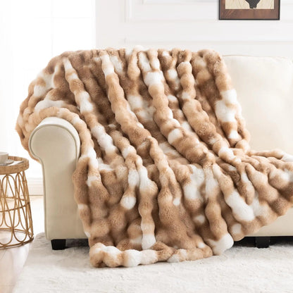 Tie Dye Faux Fur Blanket