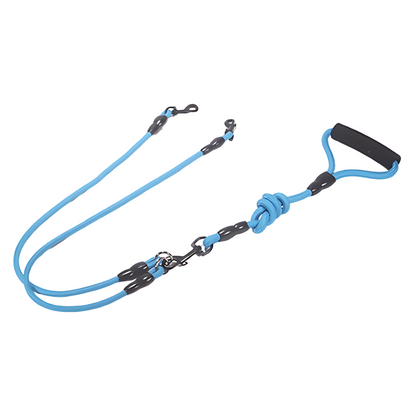 Dual Dog Leash Handle - No-Tangle Walking Grip