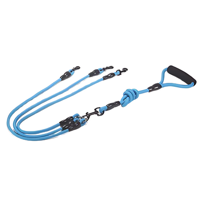 Dual Dog Leash Handle - No-Tangle Walking Grip