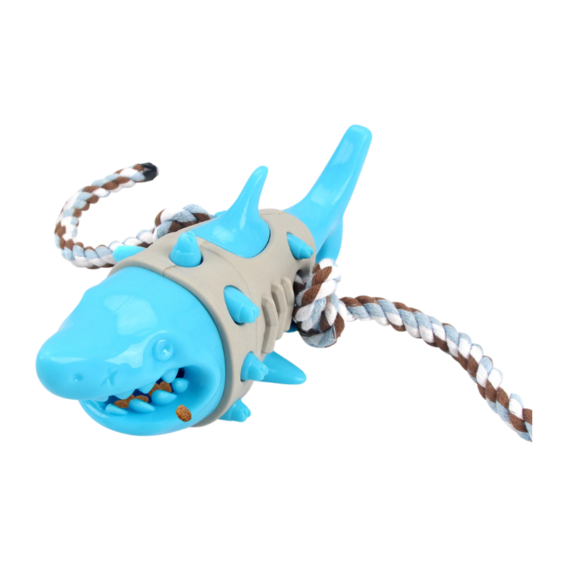 Shark Dog Chew Toy Durable Teeth Cleaning Toy