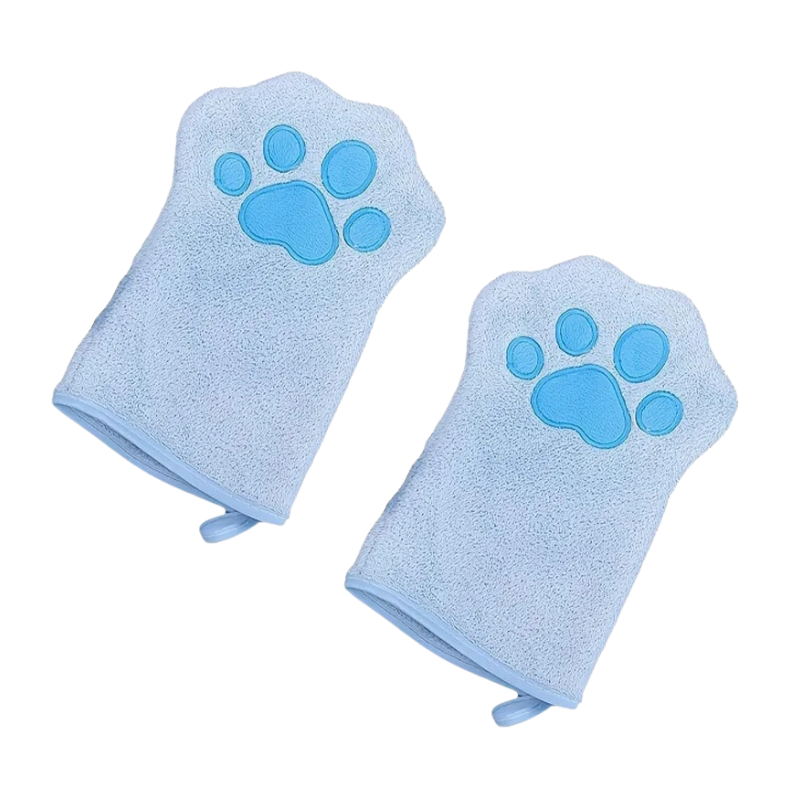 Pet Bath Gloves - Absorbent Grooming Mitts