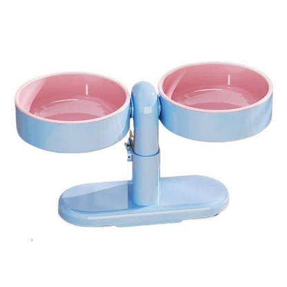 Adjustable Raised Pet Bowl - Elevated Feeder