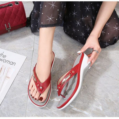 Women’s Cushion Flip Flops – Indoor Outdoor Comfort Sandals