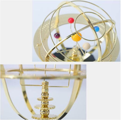Mechanical Solar System Orrery – Brass Planet Model