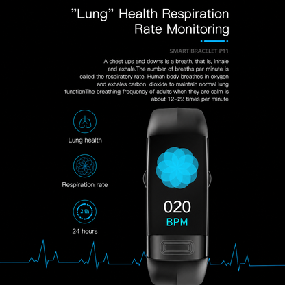 Smart Health Tracker Bracelet – Heart, SpO2 Monitor