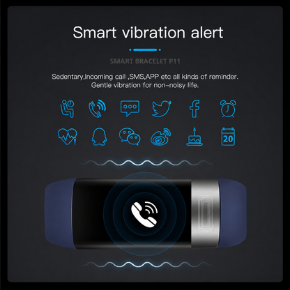 Smart Health Tracker Bracelet – Heart, SpO2 Monitor