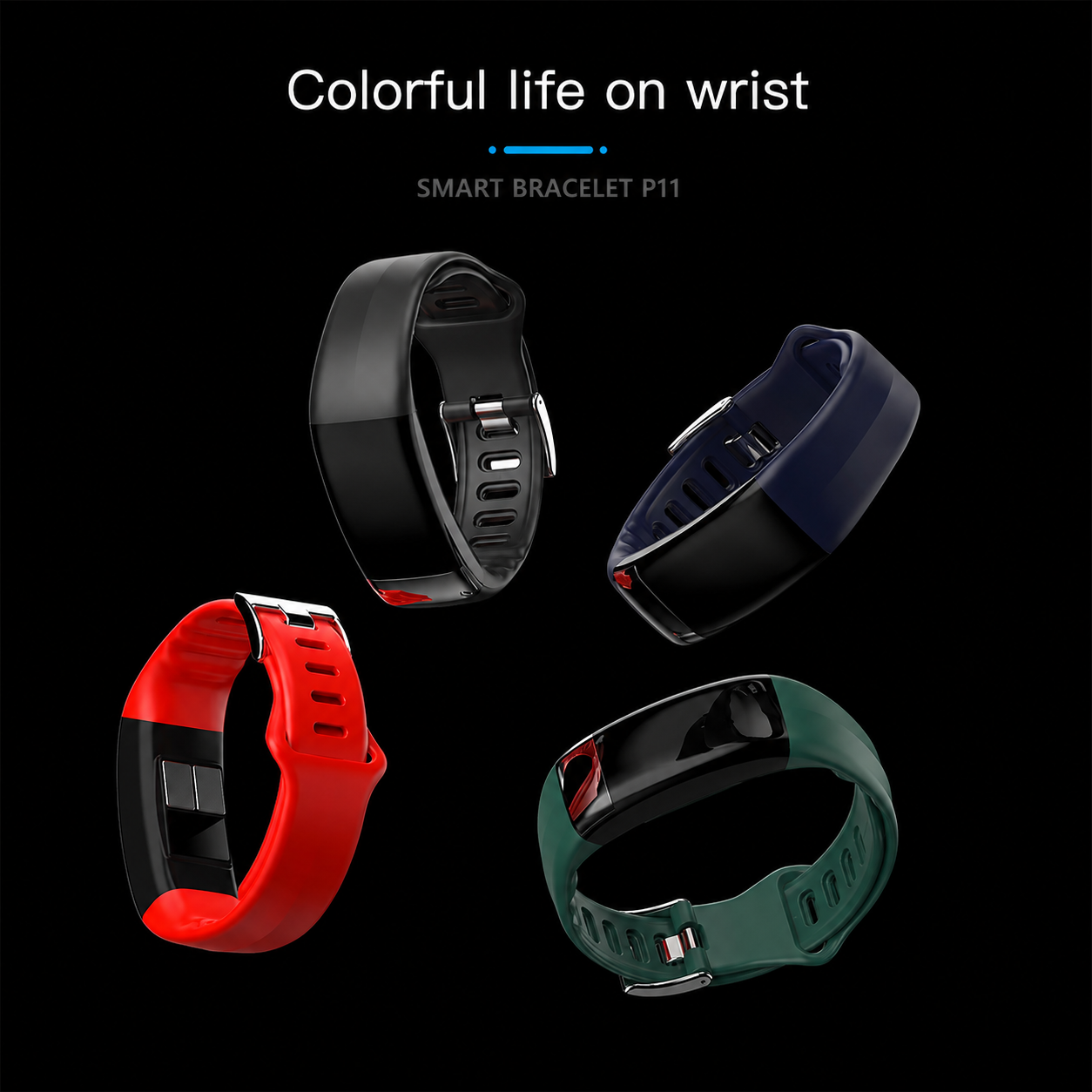 Smart Health Tracker Bracelet – Heart, SpO2 Monitor