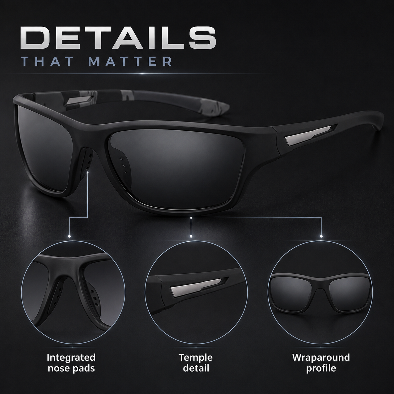 Ultralight Polarized Sunglasses - Stylish & UV Protection - Buy 1 Get 1 Free