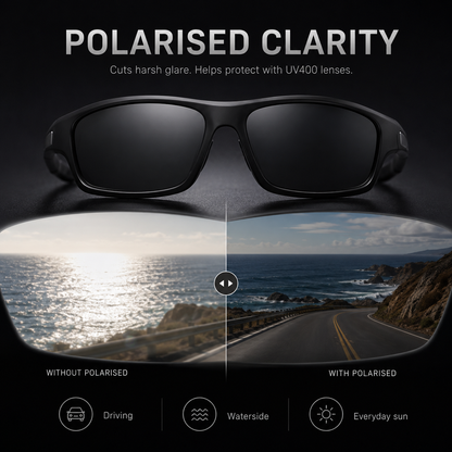 Ultralight Polarized Sunglasses - Stylish & UV Protection - Buy 1 Get 1 Free