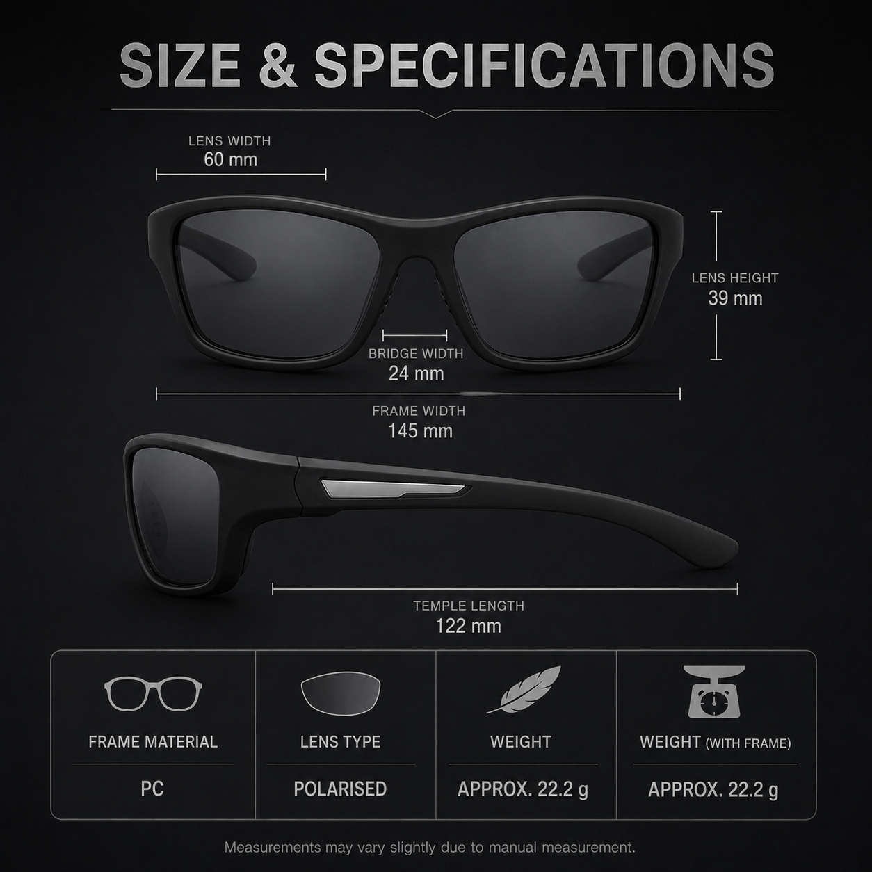 Ultralight Polarized Sunglasses - Stylish & UV Protection - Buy 1 Get 1 Free