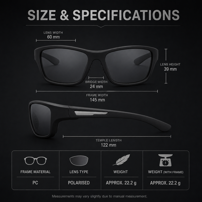 Ultralight Polarized Sunglasses - Stylish & UV Protection - Buy 1 Get 1 Free