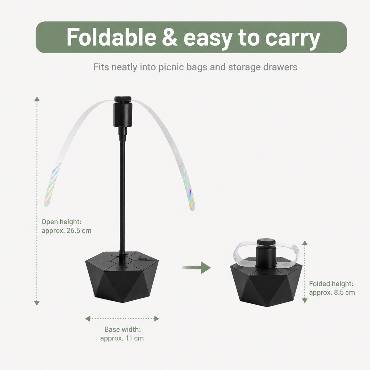 Outdoor Fly Repellent Fan for Dining Areas