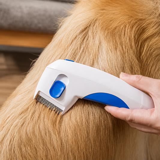 Battery-Powered Electric Flea Comb for Dogs & Cats