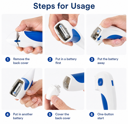 Battery-Powered Electric Flea Comb for Dogs & Cats