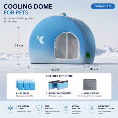 Cooling Pet Tent Bed Shaded Dog Cat Shelter