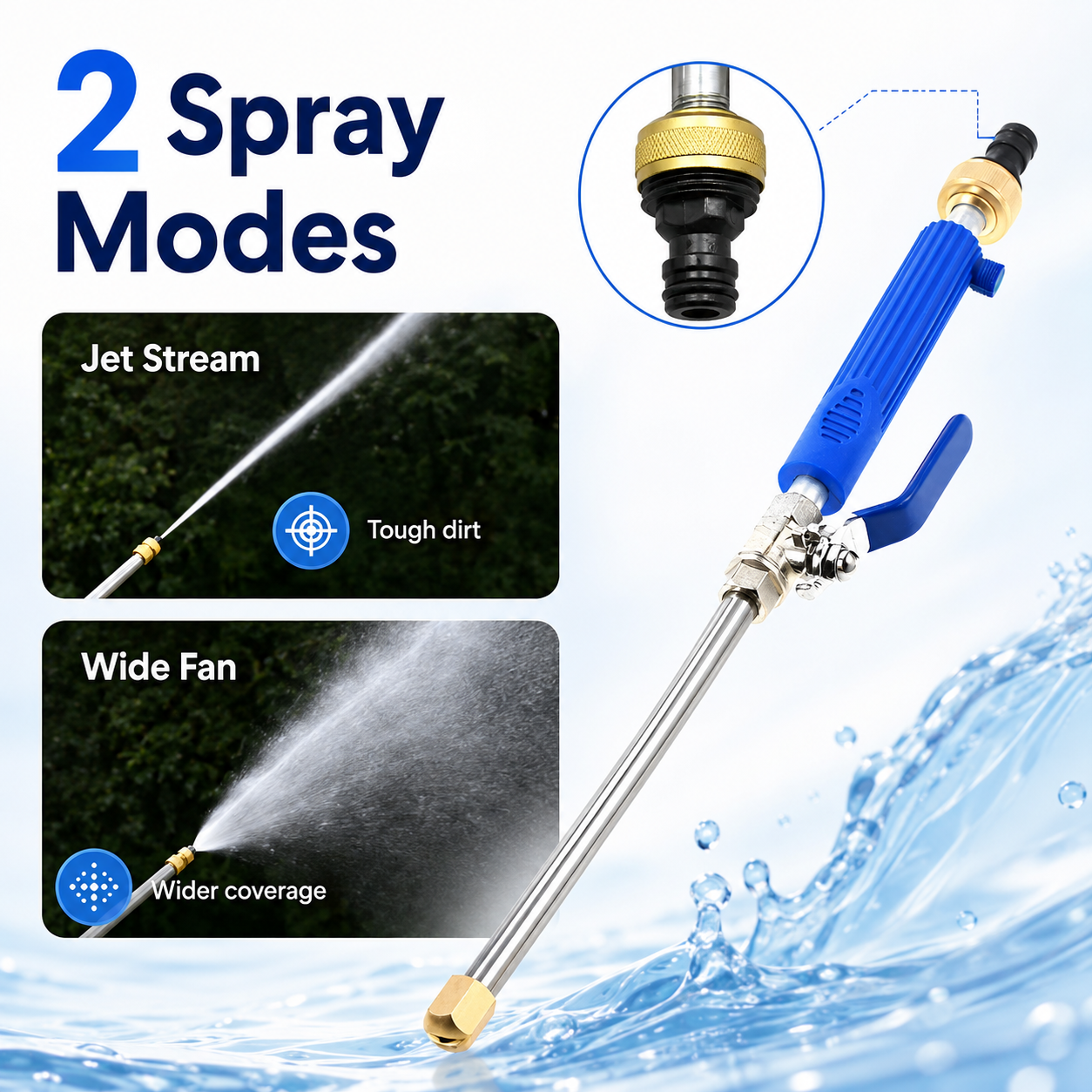 Universal Hose Pressure Washer Attachment for Gardens