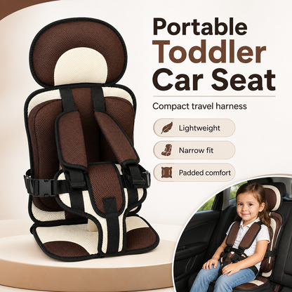 Portable Toddler Car Seat – Compact Narrow Travel Harness